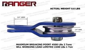 img 2 attached to 🏋️ Ultranger Коммерческий Направляющий блок - Надежный и Прочный Рейнджер (2 Тонны/4,500 Фунтов)