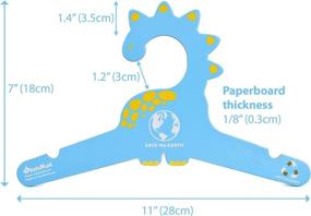img 3 attached to Органайзер для вешалок для одежды Дружелюбный динозавр