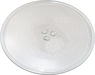 🍽️ hqrp 12.75-inch glass turntable tray for ge wb49x10129 hvm1540dm1bb jnm1541dm1cc jvm1533bd05 jvm1540dm1bb jvm1542bf01 jnm3151df1ww microwave oven cooking plate logo