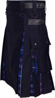scottish leather scotland adjustable men's accessories belts - ufs logo