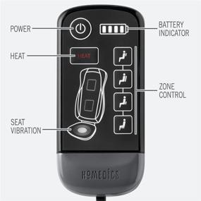 img 3 attached to 🔥 HoMedics Шиацу Pro+ Беспроводная вибрирующая массажная подушка с подогревом и программируемым контроллером - усовершенствованная вариация с SEO-оптимизацией.