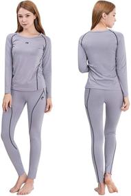 img 4 attached to 🔥 FITEXTREME Women's MAXHEAT Fleece Lined Performance Thermal Underwear Long Johns