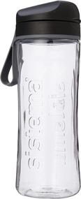 img 4 attached to Sistema Hydrate 20.3 oz Clear/Black Beverage Bottle - Water Bottle SEO-friendly