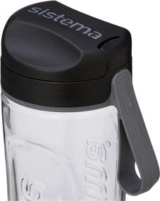 img 2 attached to Sistema Hydrate 20.3 oz Clear/Black Beverage Bottle - Water Bottle SEO-friendly