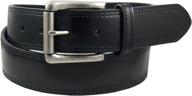 dickies mens leather stitch black men's accessories and belts logo