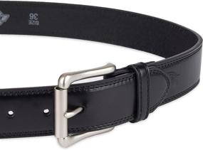 img 3 attached to Dickies Mens Leather Stitch Black Men's Accessories and Belts