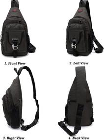 img 3 attached to Nicgid Sling Bag: The Perfect Crossbody Backpack for Outdoor Hiking, Men, and Women