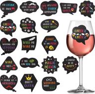 markers stickers glasses reusable tasting logo