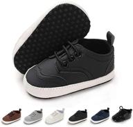 👶 benhero oxford shoes for baby boys and girls - soft sole pu leather moccasins for infant toddlers - first walkers crib dress shoes sneakers logo