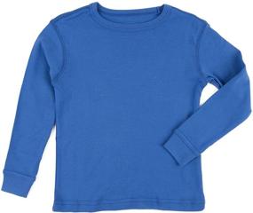 img 1 attached to Long Sleeve Kids T-Shirt 100% Cotton for Boys, Girls, and Toddlers (2-14 Years) - Wide Range of Colors Available