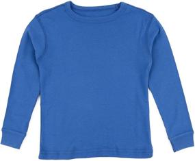 img 2 attached to Long Sleeve Kids T-Shirt 100% Cotton for Boys, Girls, and Toddlers (2-14 Years) - Wide Range of Colors Available