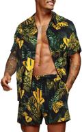 hawaiian floral casual men's summer clothing by coofandy logo