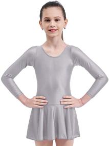 img 4 attached to Mvefward Skirted Leotard Sleeve Dancewear Girls' Clothing for Active