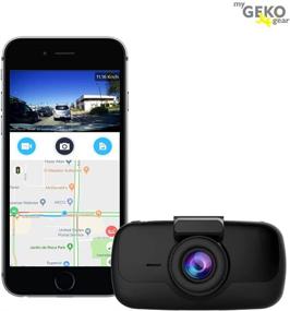 img 3 attached to 📸 GEKO Orbit 960 автомобильная видеокамера 4k UHD с Wi-Fi, GPS, широким углом обзора, FCWS и LDWS, в комплекте карта памяти SD 16 ГБ, G-сенсор.