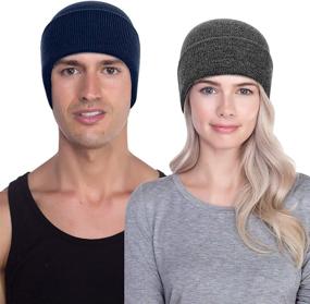 img 3 attached to 🧢 Warm Unisex LCZTN 4 Pack Winter Ski Beanie Hat for Men & Women – Knit Cap for Fishermen, Guaranteed Comfort and Style!