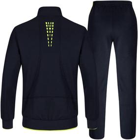 img 3 attached to 🏃 TBMPOY Men's Tracksuit Sweatsuit - Full Zip Athletic Sports Casual Attire