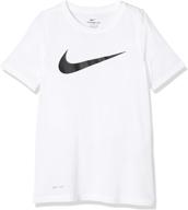 👕 рубашка nike swoosh university размер medium для мальчиков: качественная спортивная одежда для юных атлетов. логотип