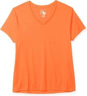 just my size women's plus-size cool dri short sleeve v-neck tee: stay cool and comfy all day! logo