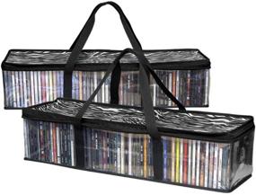 img 3 attached to 📁 Imperius Portable CD Sturdy Storage Collection Bag: Moistureproof, Zipper Closure, Carrying Handles - Holds 48 CDs