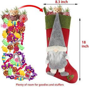 img 3 attached to Aiduy Christmas Stockings Украшения для камина