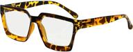 👓 eyekepper multifocus progressive computer reading glasses for women - noline trifocal blue light filter glasses with oversize frame logo