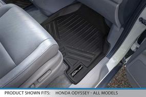 img 2 attached to 🚗 MAX LINER Custom Fit Floor Mats 3 Row Liner Set Black A0103/B0103 - Honda Odyssey (2011-2017)