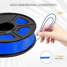 img 3 attached to Enhanced 3D Printing Experience with Filament JAYO Flexible Blue, Ensuring Dimensional Accuracy