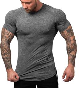 img 4 attached to URRU T Shirts Compression Athletic Baselayer: Optimize Performance with Men's Clothing