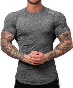 img 3 attached to URRU T Shirts Compression Athletic Baselayer: Optimize Performance with Men's Clothing
