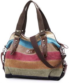 img 4 attached to SNUG STAR Multi Color Shoulder Tote Handbag Women's Handbags & Wallets and Top-Handle Bags