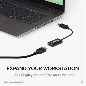 img 2 attached to Plugable Active DisplayPort to HDMI Adapter - Seamlessly Connect DisplayPort-Enabled 🔌 Devices to HDMI Displays for Crystal-Clear Ultra-HD Video Streaming (4K 60Hz Support)