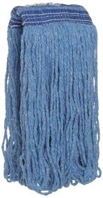 img 1 attached to 🧹 Rubbermaid Commercial Blue Blended Fiber Wet Mop Head - Universal Headband, 16 oz.