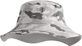 img 1 attached to Coolibar Kids Landon Reversible Bucket Hat - Boys' Accessory for Sun Protection