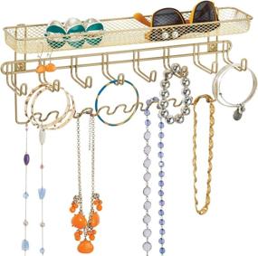 img 4 attached to MDesign Decorative Accessory Organizer Sunglasses Storage & Organization