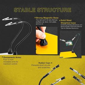 img 3 attached to 🔧 Flexible and Non-Slip Magnetic Soldering Workshop Tool