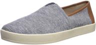 toms avalon canvas textile men's shoes with slubby texture - loafers and slip-ons logo