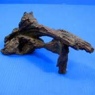 🌳 natural driftwood 6" aquarium ornament - tree trunk design fish tank wood décor logo