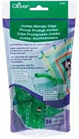 img 1 attached to 🍀 Clover 3157 Jumbo Wonder Clips - 24/Pkg: Secure and Organize with Ease!