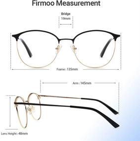 img 1 attached to Firmoo Vintage Mental Reading Glasses