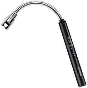 img 4 attached to Smart USB Arc Candle Lighter with Touch Sensor, Flexible Long Neck & LED Battery Indicator - Windproof Firestarter for Candles, Fireworks, Fireplace, BBQ