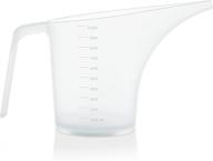 🚰 efficient funnel pitcher (1000ml): measuring cup with funnel spout for easy pouring in baking, cooking, and more! logo