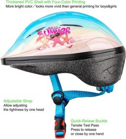 img 1 attached to 🚲 OnBros Fun Designs Bike Helmet for Kids: Adjustable, Lightweight Helmets for Children Age 3-8, Boys and Girls