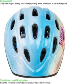 img 3 attached to 🚲 OnBros Fun Designs Bike Helmet for Kids: Adjustable, Lightweight Helmets for Children Age 3-8, Boys and Girls