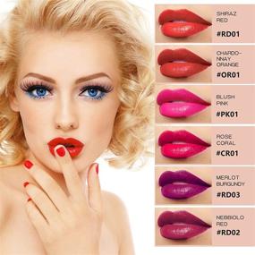 img 4 attached to Помада "Colors Lipstick" с долговременной стойкостью, водонепроницаемой и безлипкой.