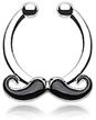 covet jewelry classic mustache septum logo