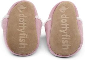 img 1 attached to 👟 Dotty Fish Toddler Slippers: Brown Boys' Shoes for Absolute Comfort and Style