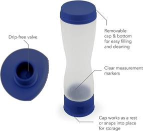 img 3 attached to 🥞 Tovolo Flow Pen 2.0: Removable Cap 3-Cup Capacity Dispenser for Pancake Art - Easy-Squeeze Mess-Free Batter Bottle (Deep Indigo)