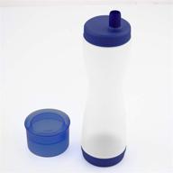 🥞 tovolo flow pen 2.0: removable cap 3-cup capacity dispenser for pancake art - easy-squeeze mess-free batter bottle (deep indigo) логотип