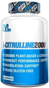 img 4 attached to 💪 Evlution Nutrition L-Citrulline2000: Ultra-Pure Plant-Based Citrulline Supplement for Nitric Oxide, Pumps, Muscle Endurance, Vascularity | Powerful Workout Booster in Capsules (30 Servings)