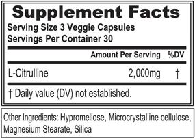 img 3 attached to 💪 Evlution Nutrition L-Citrulline2000: Ultra-Pure Plant-Based Citrulline Supplement for Nitric Oxide, Pumps, Muscle Endurance, Vascularity | Powerful Workout Booster in Capsules (30 Servings)